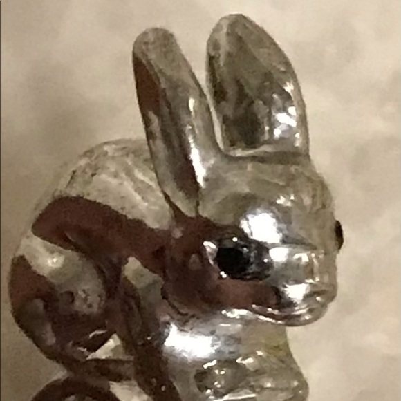 Silver Tone Rabbit 🐇 Ring - Picture 7 of 10
